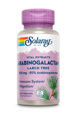 Solaray Arabinogalactan, Larch Tree 300mg 60 vcap