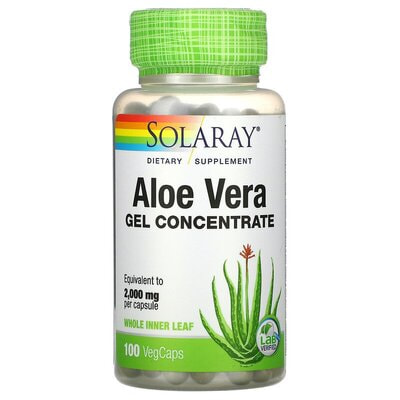 Solaray Aloe Vera Gel 2000mg 100 vcap ()