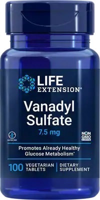 Life Extension Vanadyl Sulfate 7.5 mg, 100 veg tabs