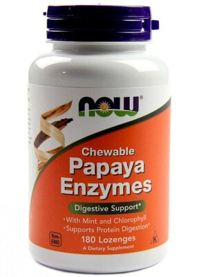 NOW Papaya Enzymes 180 lozenges ()