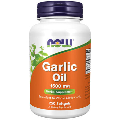 NOW GARLIC OIL 1500mg 250 sgels ()