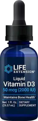 Life Extension Liquid Vitamin D3 50 mcg (2000 IU), 29.57 ml