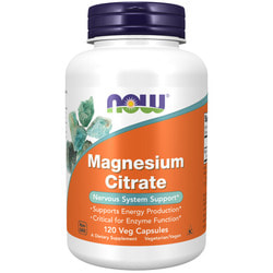 NOW Magnesium Citrate 120 caps