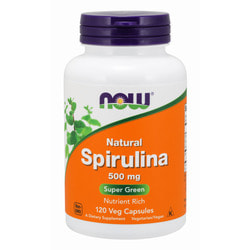 NOW Spirulina 500 mg 120 vcaps