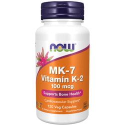 NOW MK-7 Vitamin K-2 100 mcg 120 vcaps