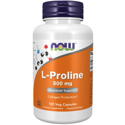 NOW L-Proline 500 mg, 120 VCAP