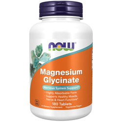 NOW Magnesium Glycinate 180 Tabs