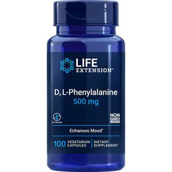 Life Extension D, L-Phenylalanine Capsules 500 mg 100 vcaps