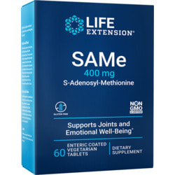 Life Extension SAMe 400 mg, 60 enteric-coated vtabs