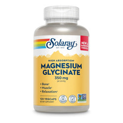 Solaray Magnesium Glycinate 350mg Enhanced Absorption 120caps