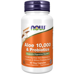 NOW Aloe Vera 10000& Probiotics 60 caps