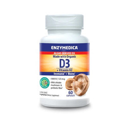 ENZYMEDICA Organic Vitamin D3+K2 60 cap